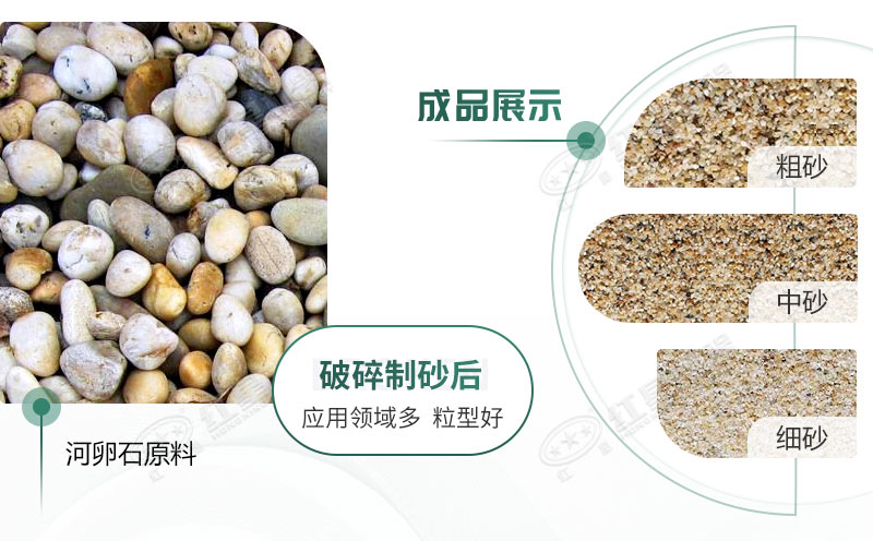 河卵石制沙劃算嗎？河卵石制沙機(jī)出來的沙商混站能用嗎？