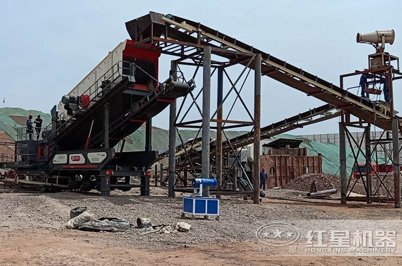 建筑垃圾環(huán)保粉碎現場