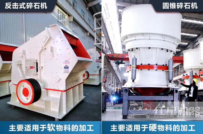 中細(xì)碎破碎設(shè)備該如何選？以常見的圓錐破和反擊破對(duì)比來為您分析