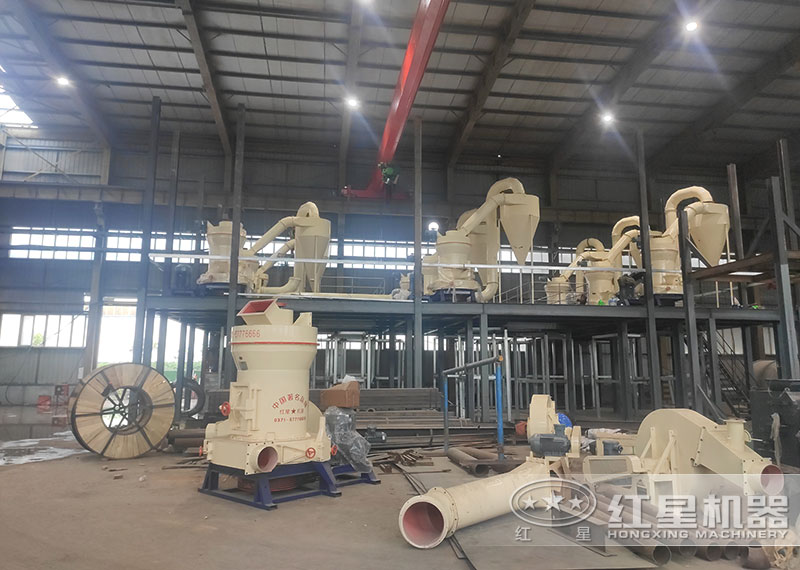 磨粉生產(chǎn)線中給料機、提升機現(xiàn)場安裝圖